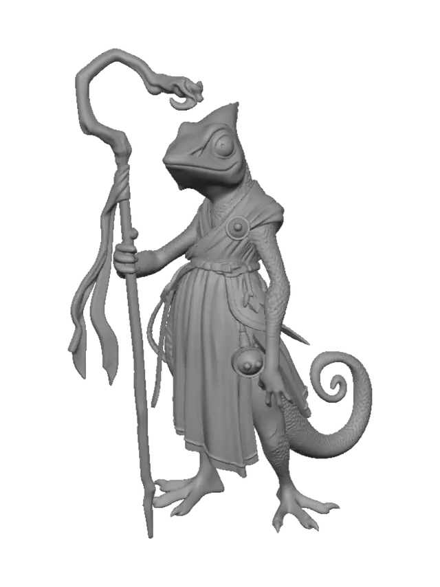 3D model for Lizard Alchemist