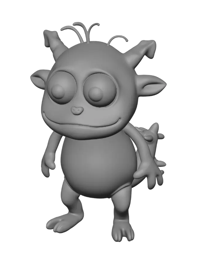 3D model for Prompt:

Create a cute original collectible 3D toy character named “Trevozhnik” (Anxiety Monster).
Style: adorable, slightly weird, emotionally expressive, viral designer toy, suitable for children and adults, similar in appeal to collectible blind-box toys but fully original and unique.
The character should look like a small friendly creature that “holds anxiety” and helps calm emotions.

Design features:

big expressive eyes with a slightly worried but lovable look
rounded soft body, no sharp edges
small horns or floppy ears
tiny arms and legs
flexible-looking tail or back spikes
expressive face showing mild anxiety, but still cute and safe
compact body proportions, oversized head, memorable silhouette
slightly hunched posture as if carrying worry, but not scary
a small opening mouth