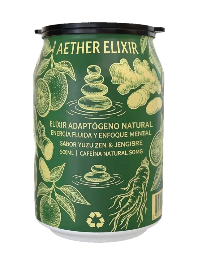 Modello 3D Aether Elixir Can, generato dall’IA