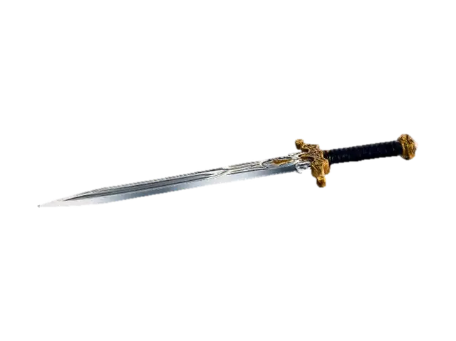 3D-модель Create a stylized 3D knights weapon with gold accents Use high-quality lighting and… - Papi, сгенерированная ИИ