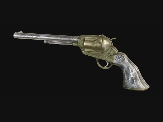 3D model for Brass-Frame Long-Barrel Revolver
