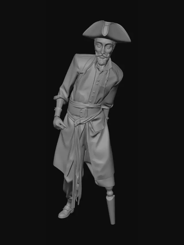 3D model for Captain Tealbeard