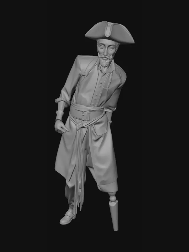 3D model for Captain Tealbeard