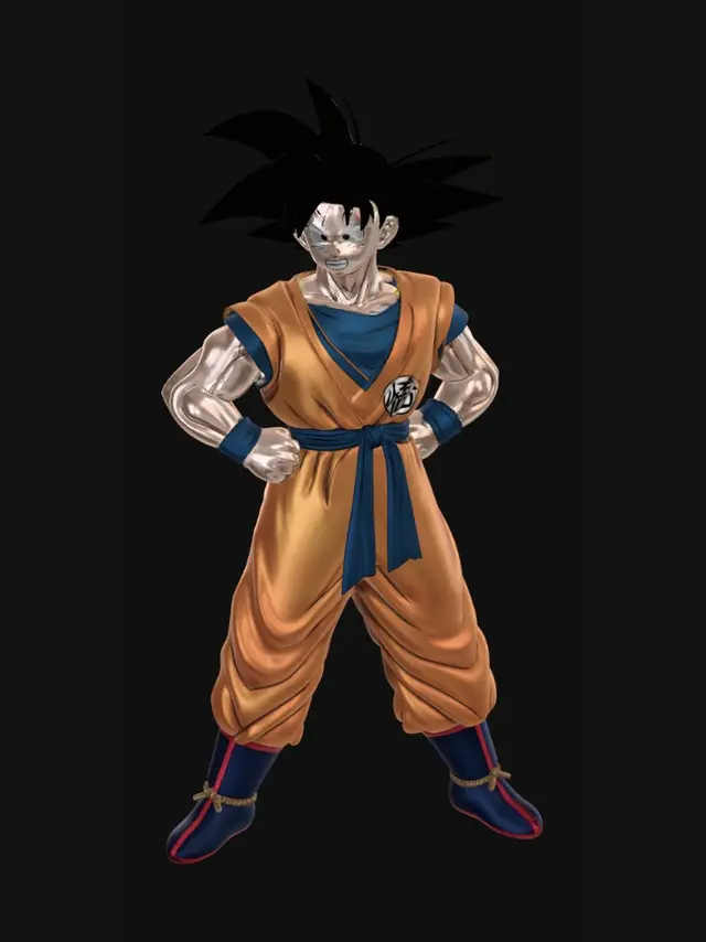 3D model for Goku in an Orange Gi