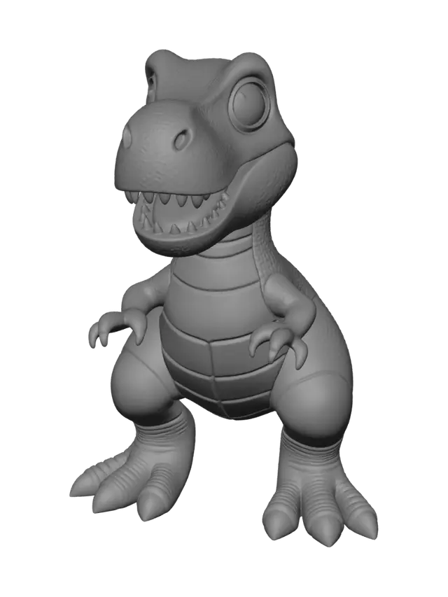 3D model for cartoonish baby t-rex