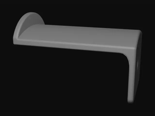 3D model for Wall-mounted coat hook
