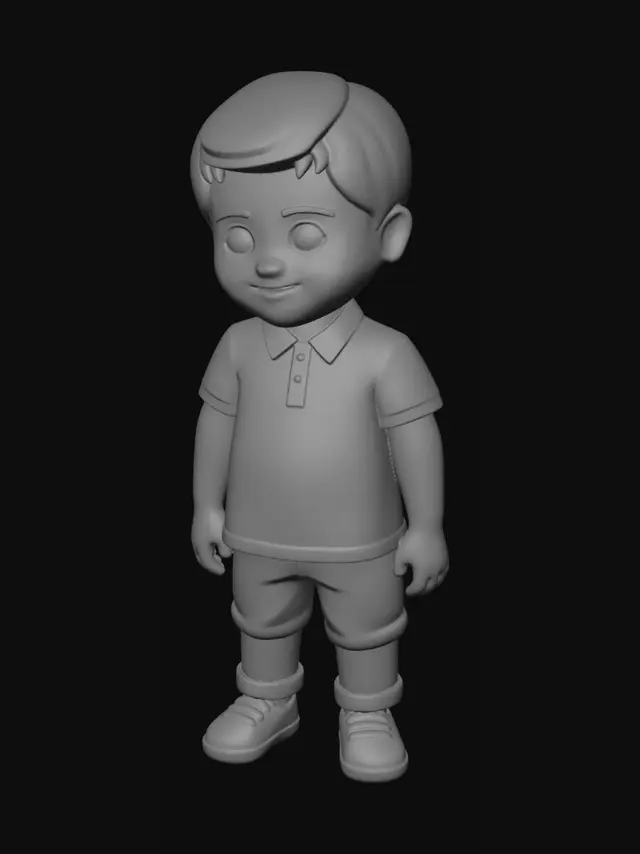 3D model for Blue Polo Boy