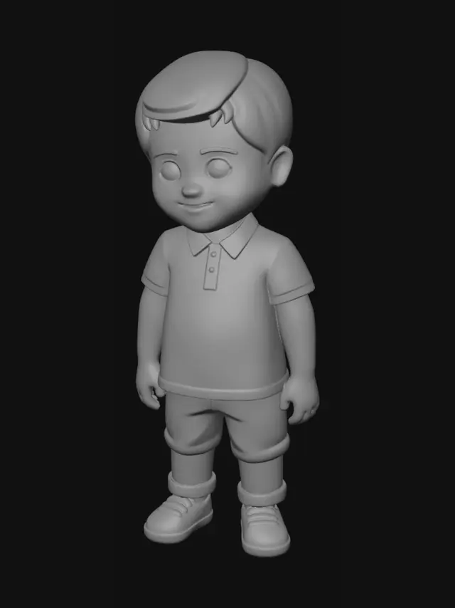 3D model for Blue Polo Boy