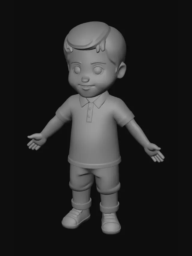 3D model for Blue Polo Boy