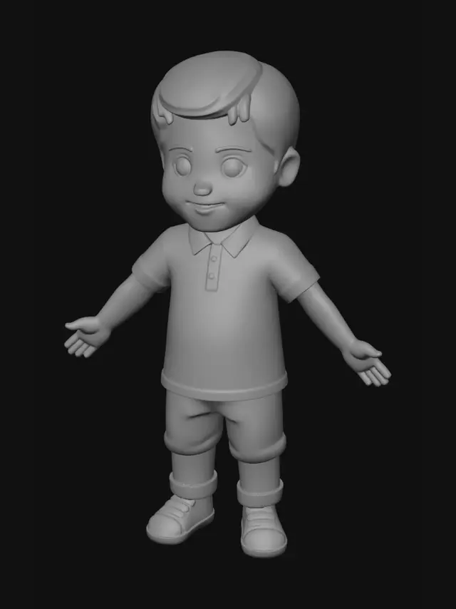 3D model for Blue Polo Boy
