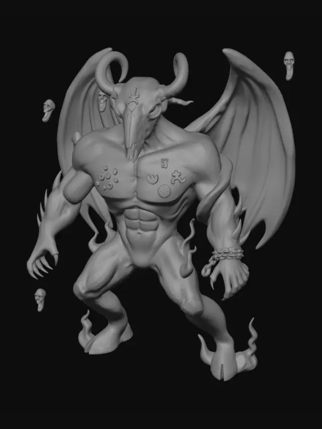 3D model for Burning Skulllord