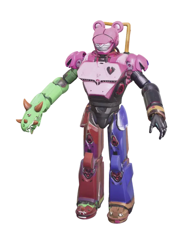 3D model for Stylized Mecha Team Leader