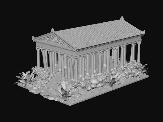 3D model for Moonlit Temple in the Enchanted Garden