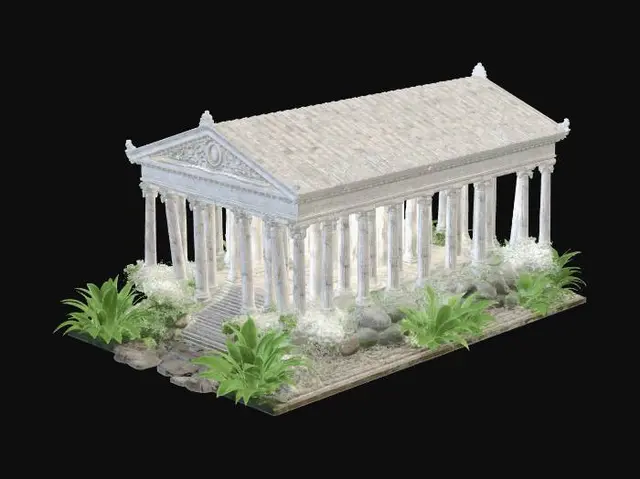 3D model for Moonlit Temple in the Enchanted Garden