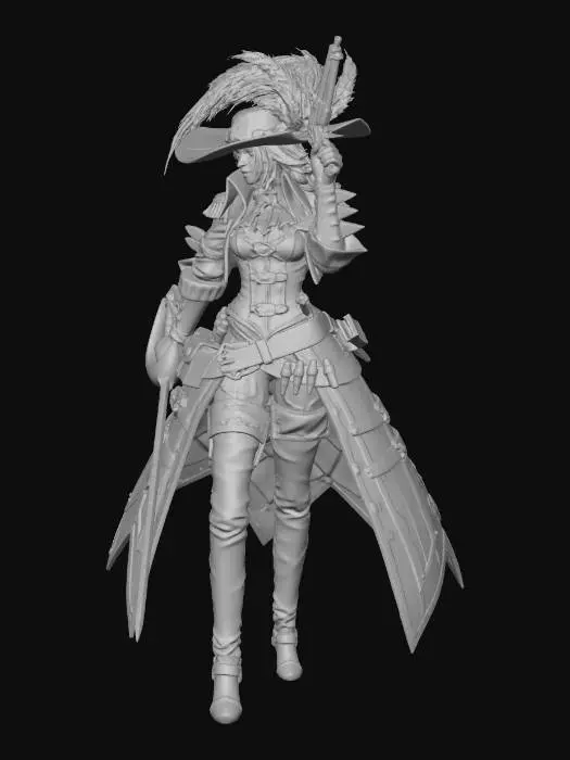 3D model for witch  hunter