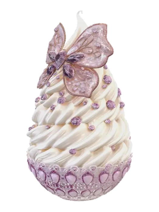 Lilac Butterfly Crystal Cupcake, #EasterEgg2026# 3D model, vytvořený pomocí AI