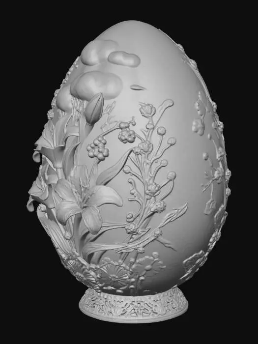 3D model for Enchanted Floral Egg, #EasterEgg2026#