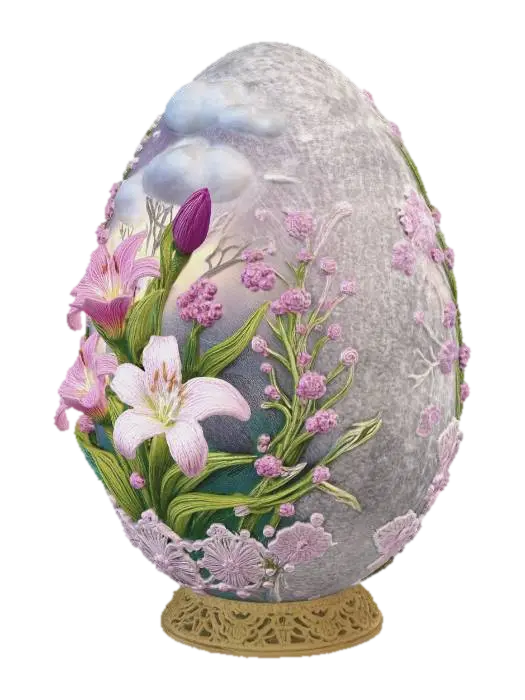 3D model for Enchanted Floral Egg, #EasterEgg2026#