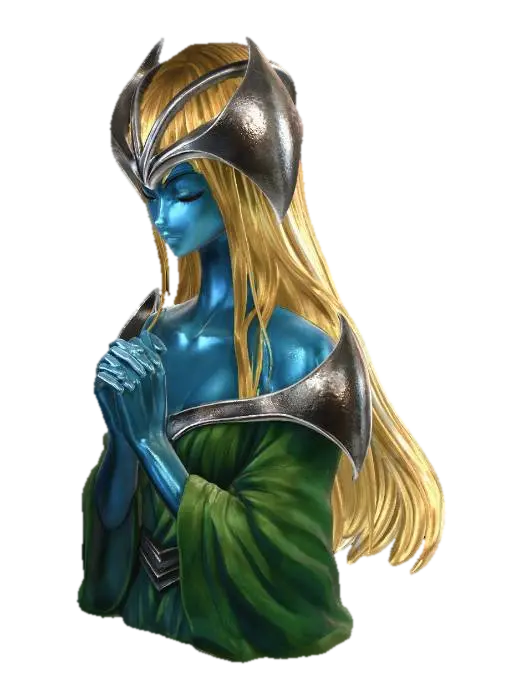 mystic elf - Species 3D model, vytvořený pomocí AI