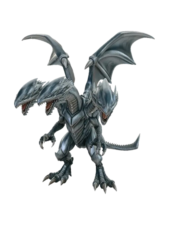 Three-Headed Azure Dragon - Iconic 3D model, vytvořený pomocí AI