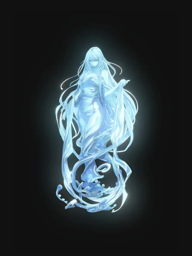 3D model for Azure Tide Goddess