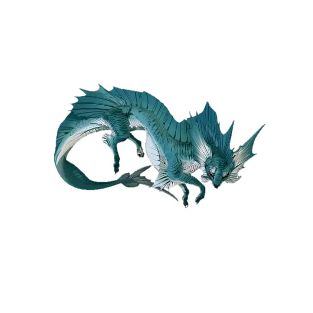 Azure Tempest Dragon - Dragonname 3D model, vytvořený pomocí AI