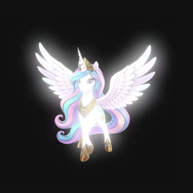 3D model for Stained Glass Alicorn