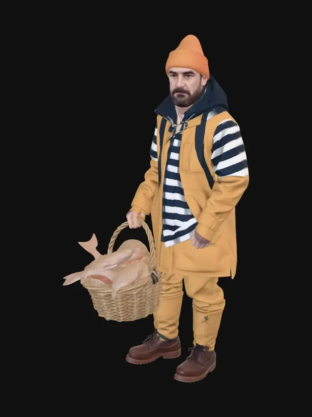 3D model for MARIN PECHEUR BRETON