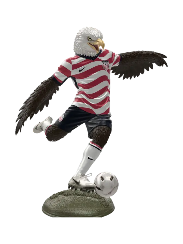 Soaring USA Eagle - America 3D model, vytvořený pomocí AI