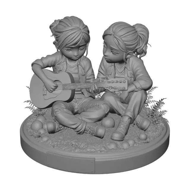 3D model for Ellie and Dina Guitar Duo