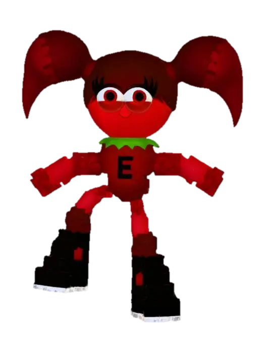 Modello 3D Crimson Ember - Characterbase, generato dall’IA
