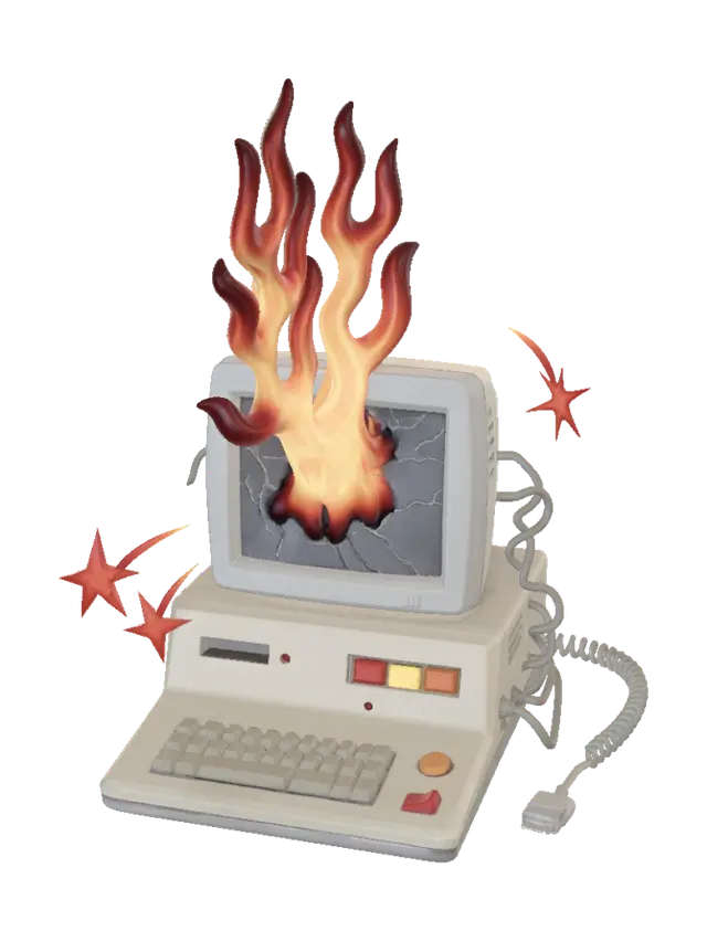 Inferno on a Desktop - Heat 3D model, vytvořený pomocí AI