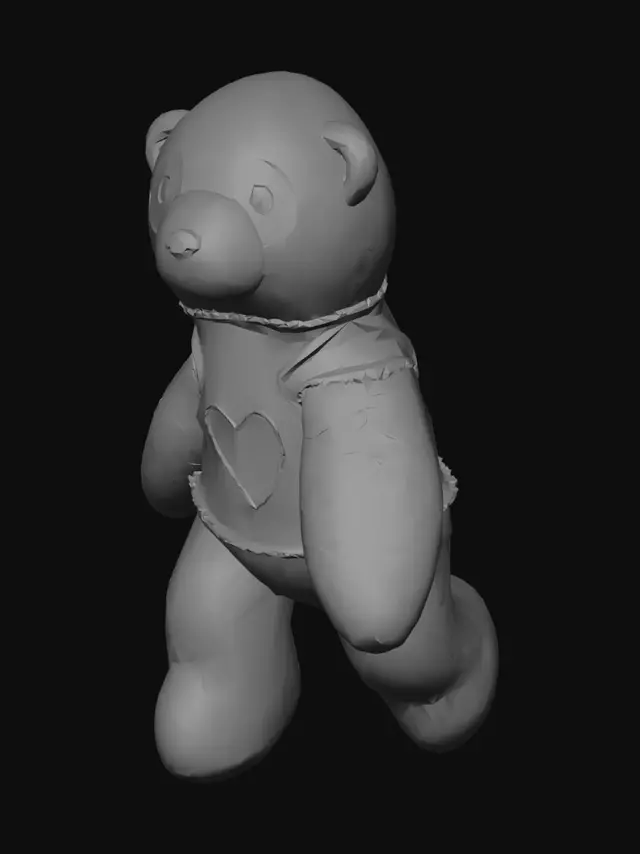 3D model for Denim Heart Panda