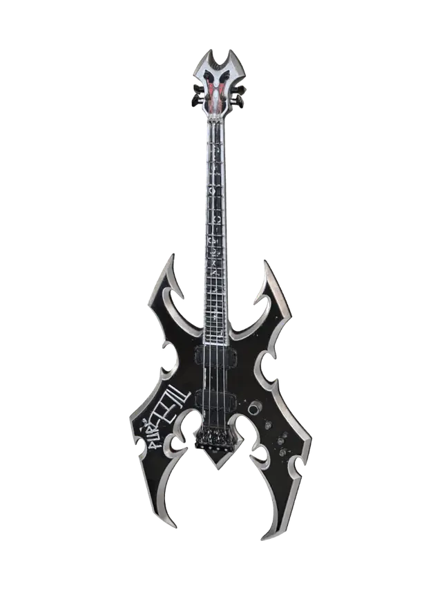 Guitarra Caleus - Thorn 3D model, vytvořený pomocí AI