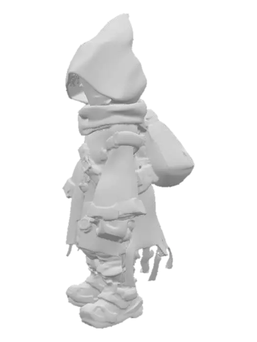 3D model for Hooded Wanderer