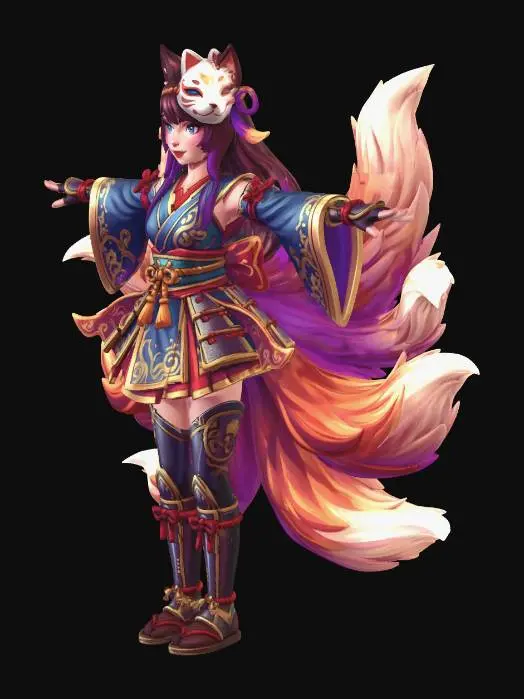 3D model for Ember Kitsune