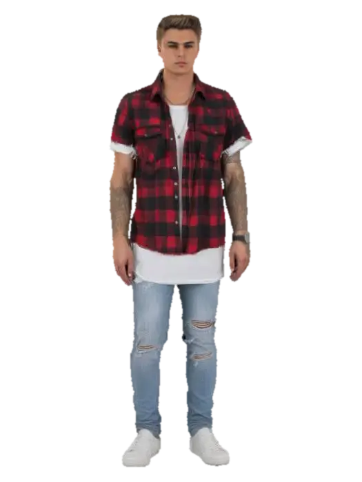 Bieber in Plaid - Justinbieber 3D model, vytvořený pomocí AI