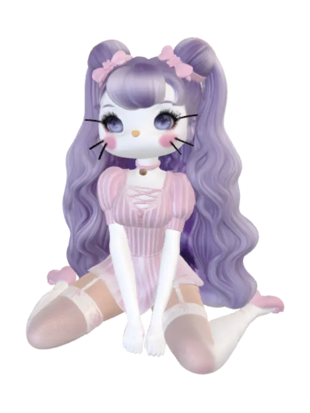 3D model for Lavender Cloud Bunny
