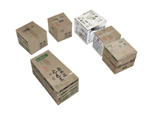Stacks of Cardboard Boxes - Crates 3D model, vytvořený pomocí AI