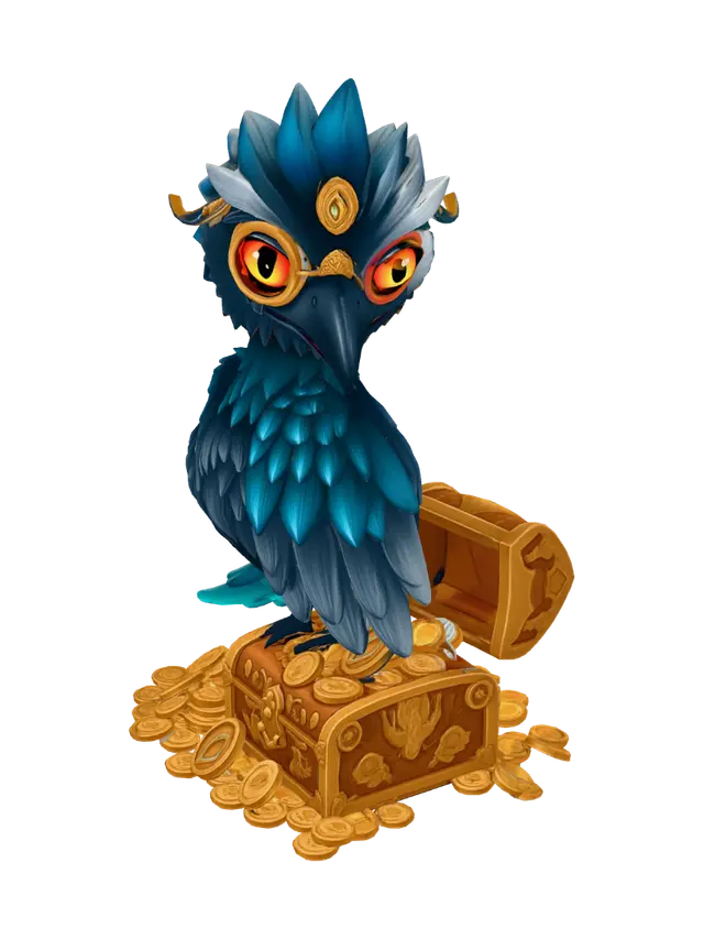 Birdy Goldy - Ferret 3D model, vytvořený pomocí AI