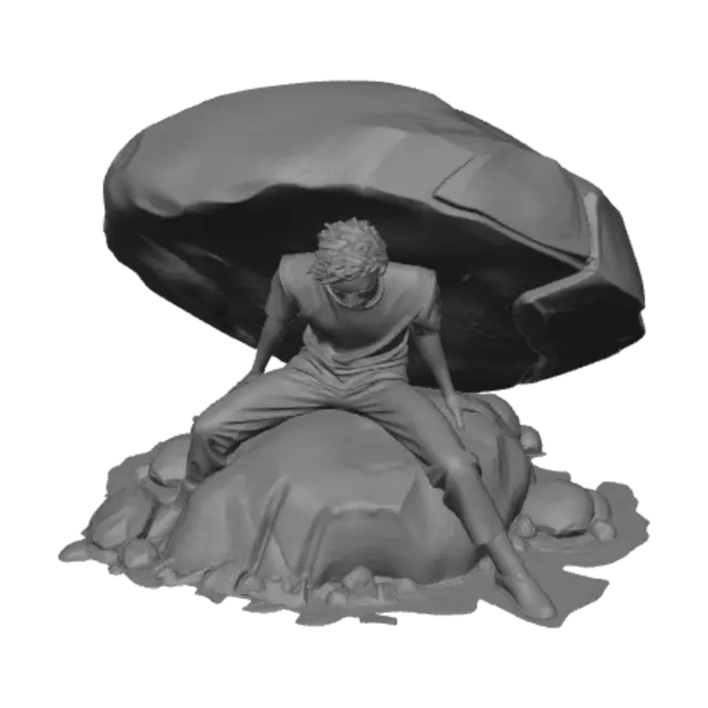 3D model for Carrying a Giant Rock