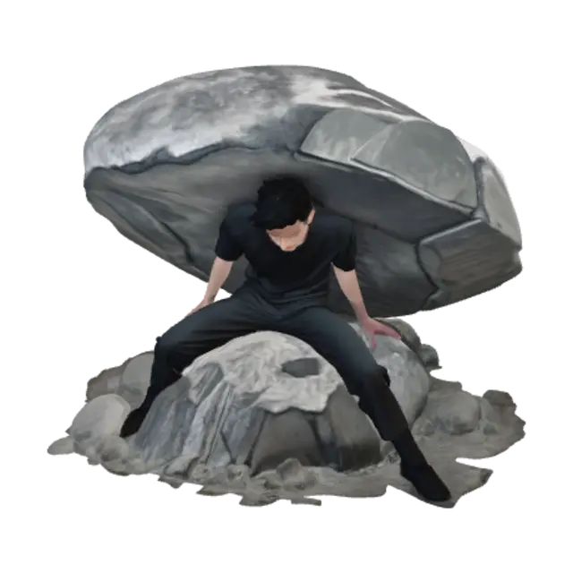 3D model for Carrying a Giant Rock