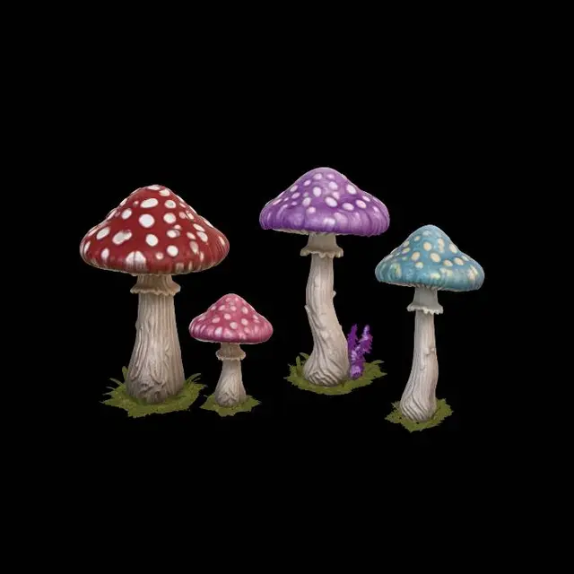 3D model for Mushroom Quartet