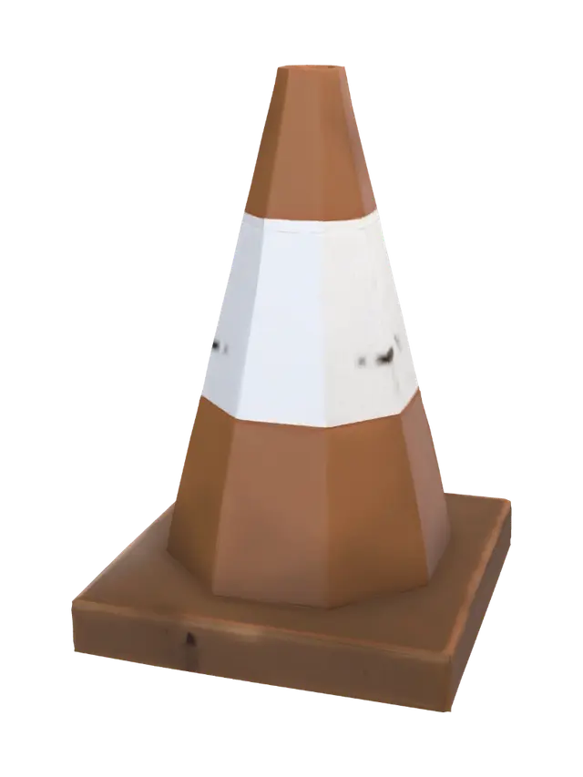 Traffic Cone on a Square Base - Squarebase का AI द्वारा बनाया गया 3D मॉडल
