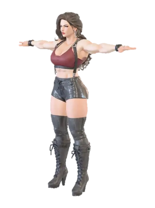 Powerful Presence - Emotional 3D model, vytvořený pomocí AI