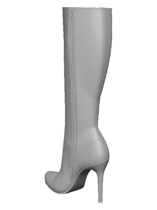 3D model for Sleek Black Stiletto Boot