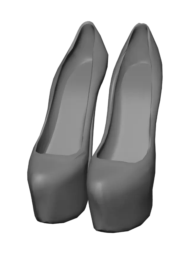 3D model for Noir Platform Stiletto