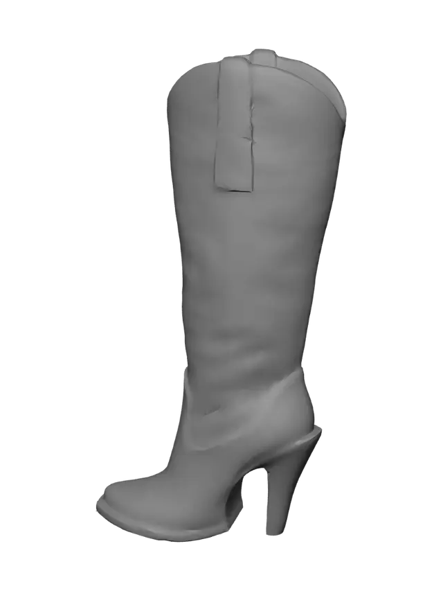3D model for Flame-stitched Cowboy Boot