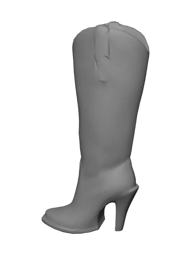 3D model for Flame-stitched Cowboy Boot