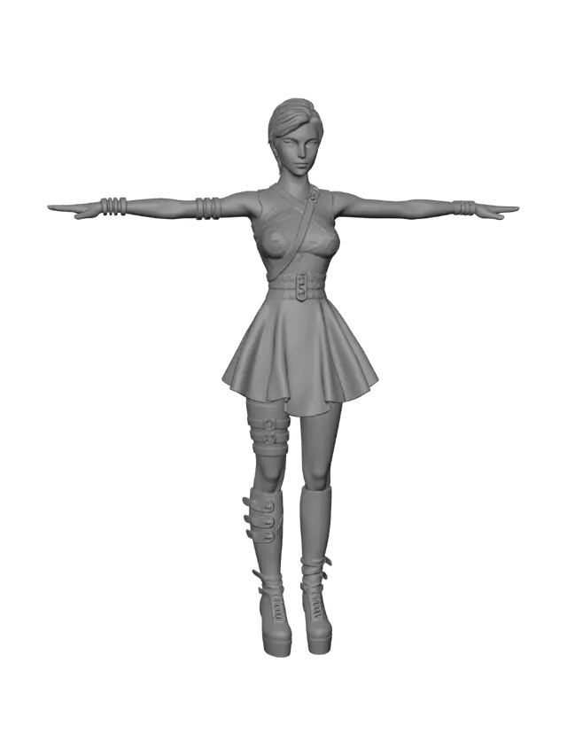 3D model for Stained Glass Warrior Gown